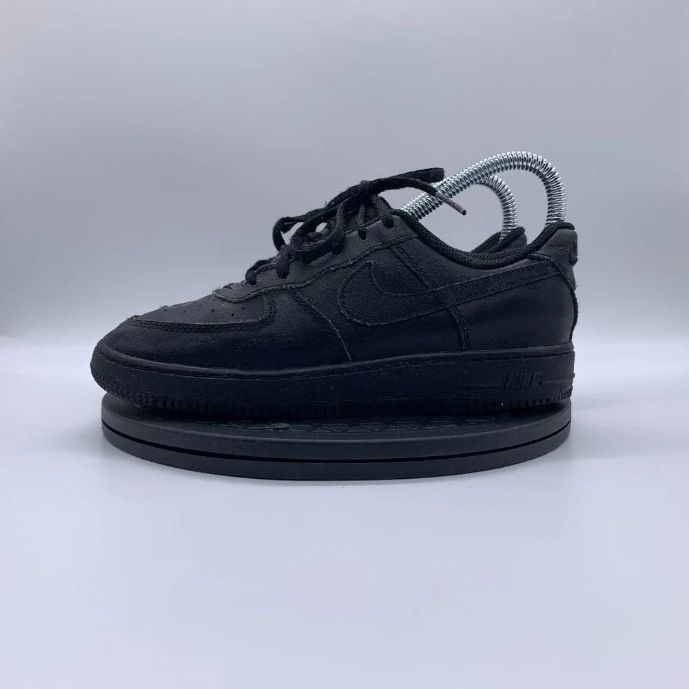 Boys Nike Air Force 1 Sneakers Triple Black Size 3